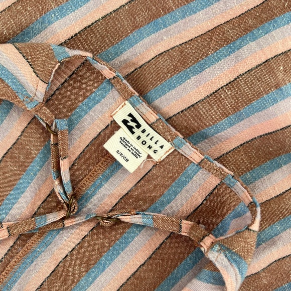 Billabong Women’s Woven Striped Mini Sundress Dress gently used - Picture 7 of 7